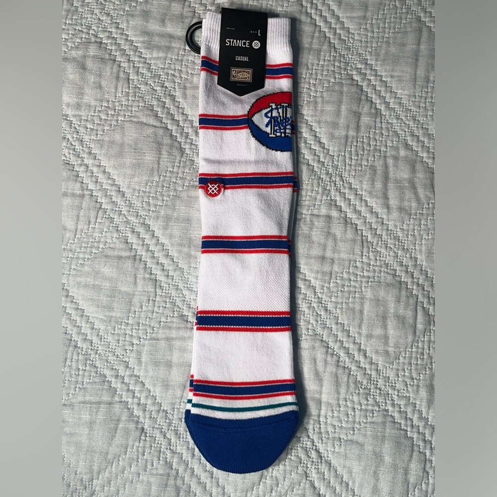 $19.99 Brooklyn Nets Stance NBA Hardwood Classics Crew Socks Large Men’s 9-13 - Picture 2 of 7